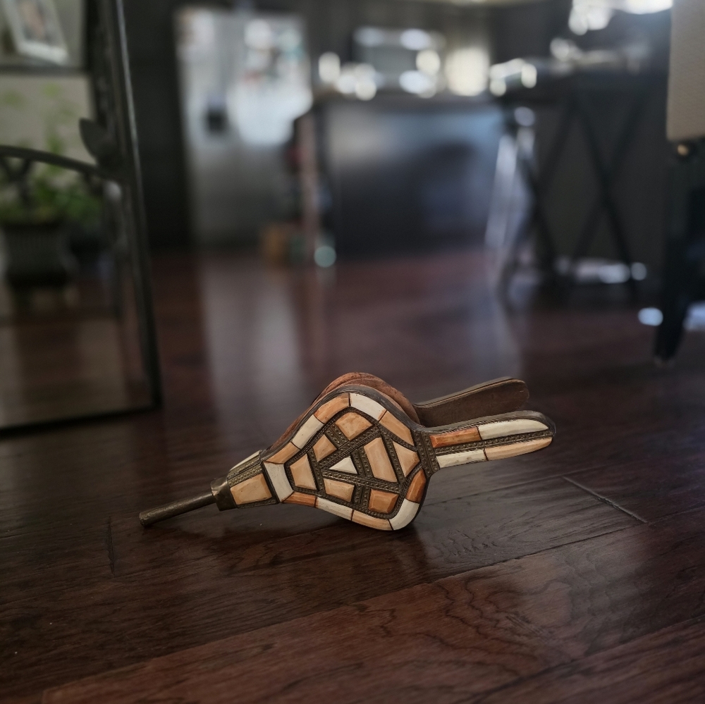 Collectibles Moroccan Vintage Camel Bone  Bellows